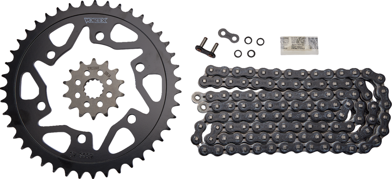 Vortex 520 SX3 Steel Chain and Sprocket Kit - Yamaha YZF-R3 '15-26