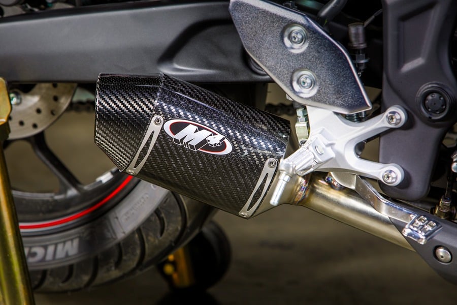 M4 Carbon Fiber Street Slayer Slip-on (Yamaha R3/MT-03 '15-26)