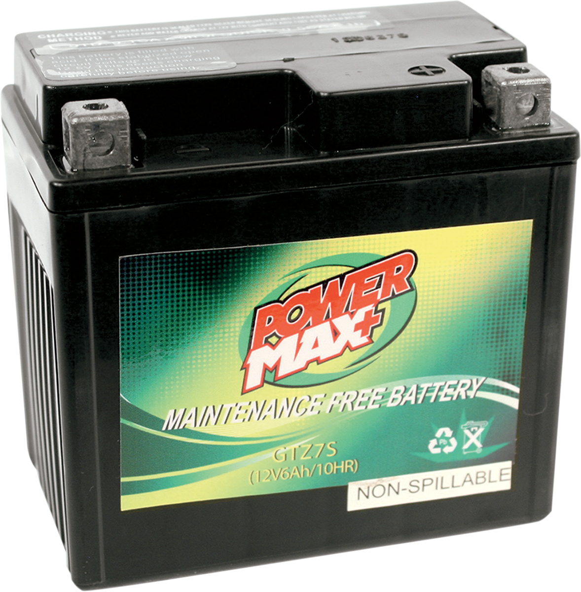 Power Max YTZ7S Maintenance-Free Battery - Yamaha/Honda/Kawasaki