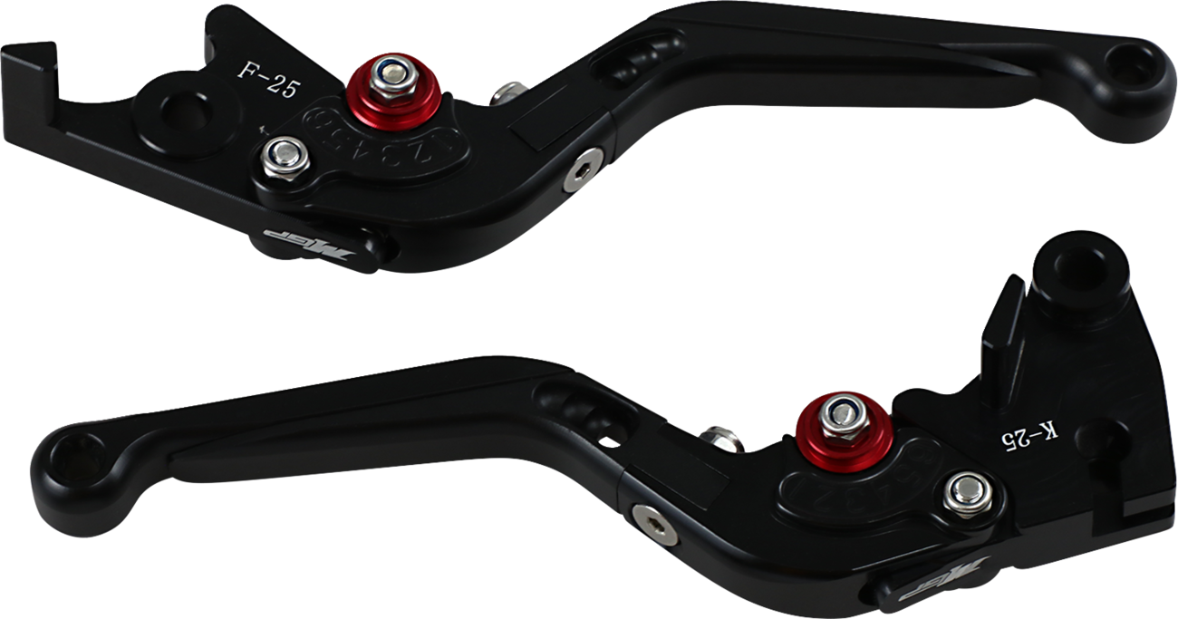 MGP Folding Brake & Clutch Lever Set - Black - Kawasaki Ninja 250R / 300 / 400 / 500 '08-26