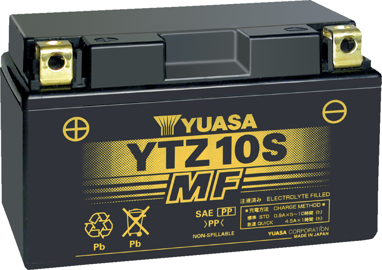 Yuasa YTZ10S AGM Battery - BMW/Honda/Kawasaki/Suzuki/Yamaha