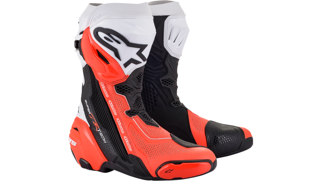 Supertech R Boots - Black/Fluorescent Red/White