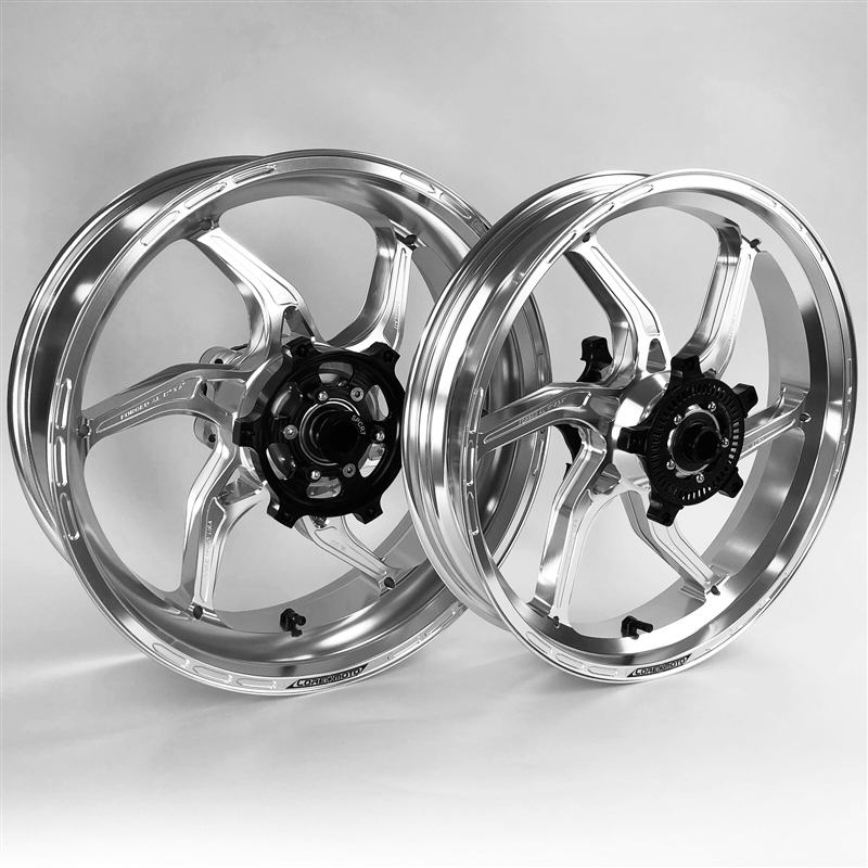 Core Moto Apex-6 Forged Wheel Set - Gloss Clear Bright - Yamaha R1 / R1S / R1M '15-'26