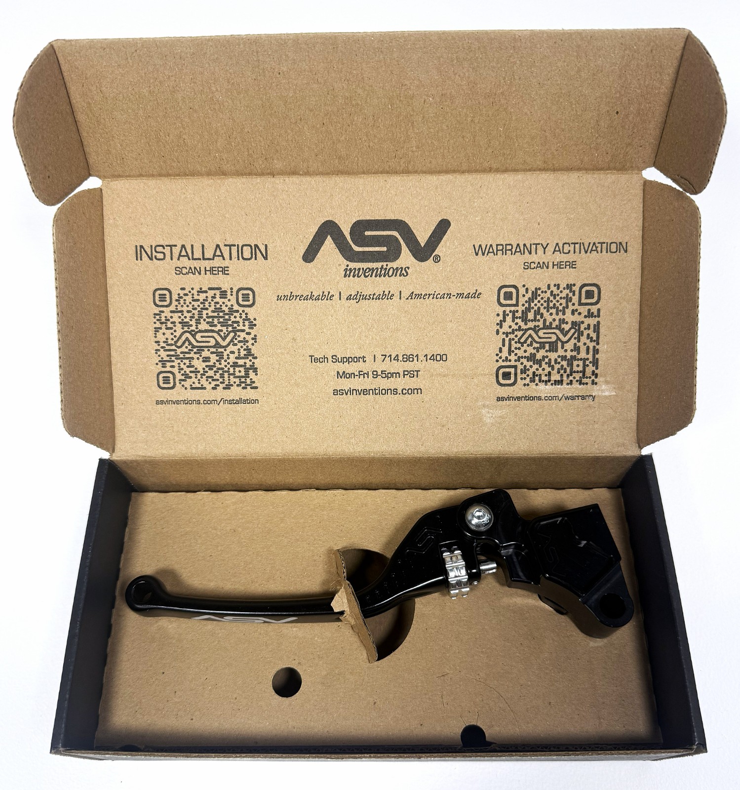 ASV F3 Sport Series Adjustable Clutch Lever (Ninja ZX-6R, Ninja 650, Versys 650, Z650, Z900)
