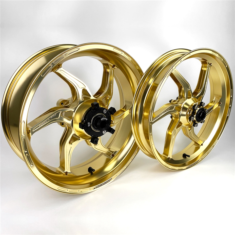 Apex-6 Forged Wheel Set - Gloss Light Gold - Yamaha R1 / R1S / R1M '15-26