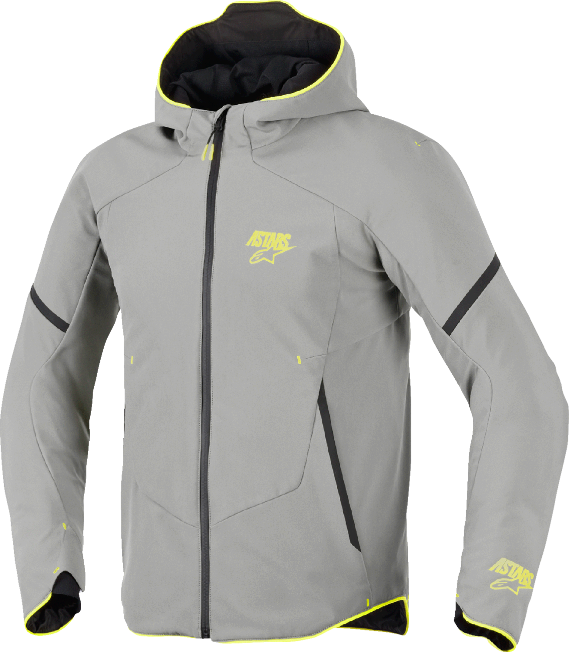 Alpinestars Aeroshell WP Jacket - Mid Gray/Yellow Fluo