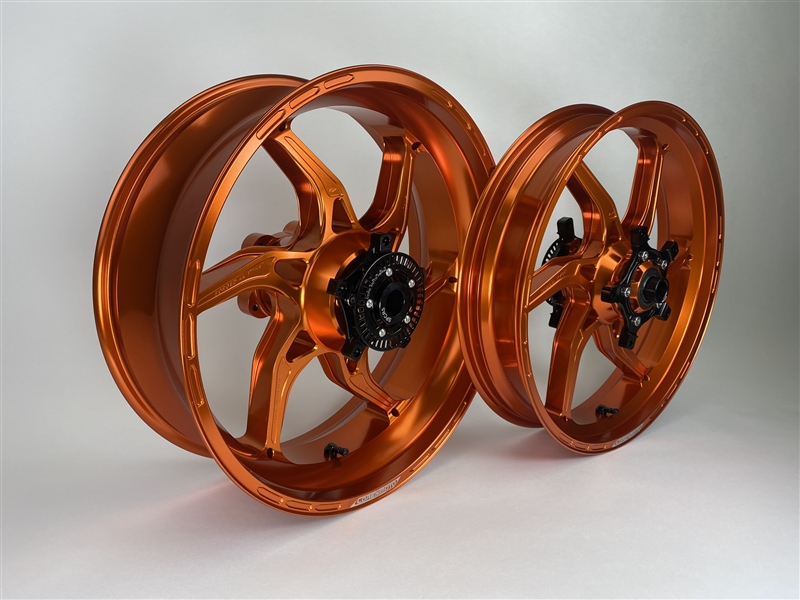 Apex-6 Forged Wheel Set - Gloss Orange - Yamaha R1 / R1S / R1M '15-26