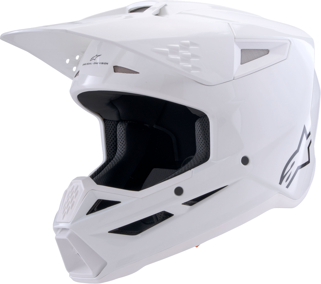 Alpinestars SM3 Solid Helmet - White Gloss