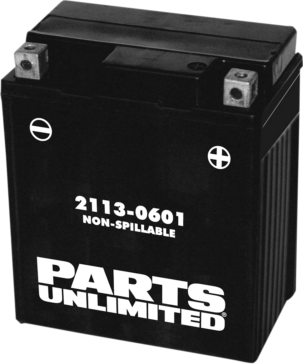 Parts Unlimited YTZ8V Factory-Activated AGM Battery - 12V 7Ah 120 CCA