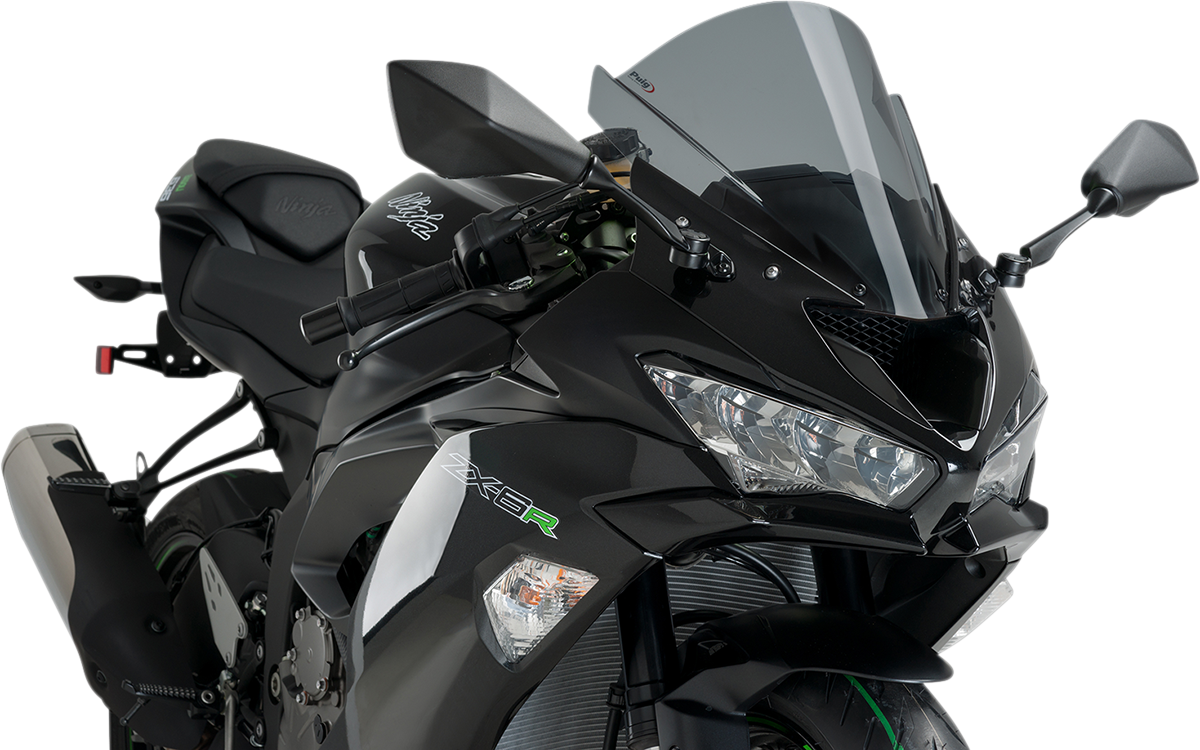 Puig Z-Racing DARK SMOKE Windscreen Kawasaki ZX-6R '09-Current