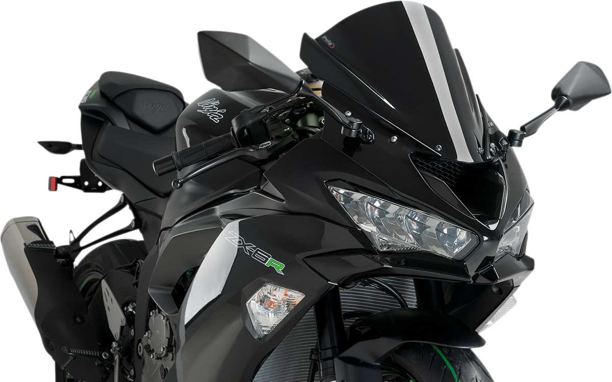 Puig Z-Racing BLACK Windscreen Kawasaki ZX-6R '09-Current