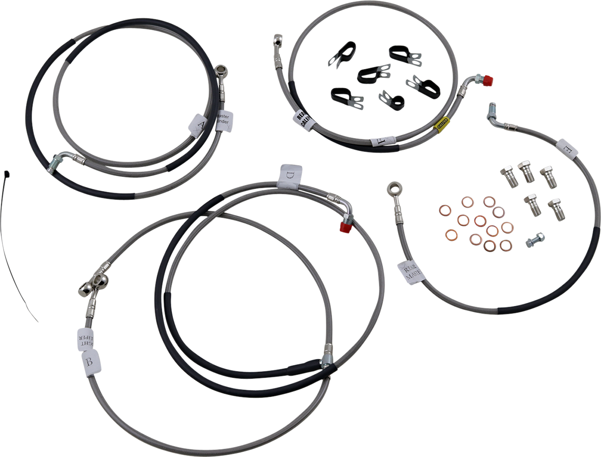 GBrakes Stainless Brake Line Kit - Yamaha YZF-R1 '15-21