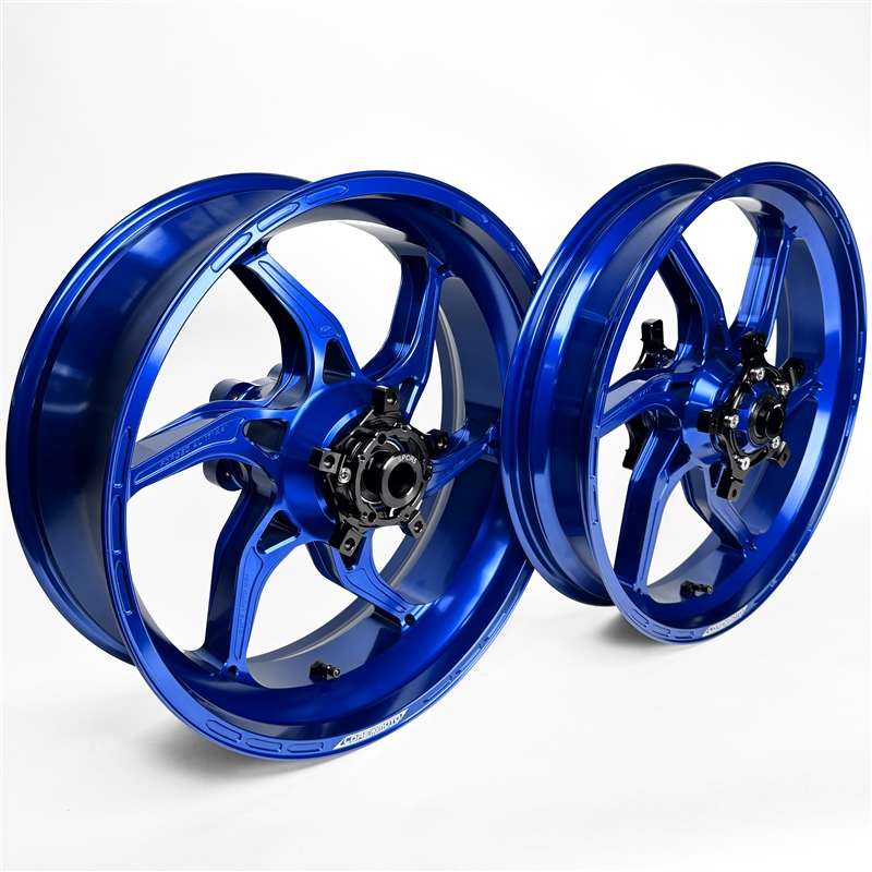 Core Moto Apex-6 Forged Wheel Set - Gloss Blue - Yamaha R1 / R1S / R1M '15-'26