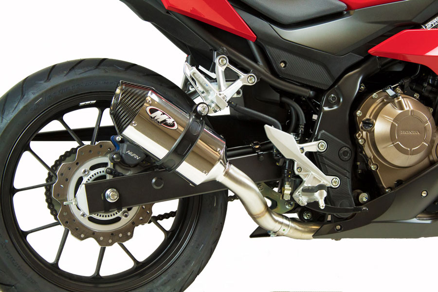 M4 POLISHED SLIP ON - CBR500 16-25