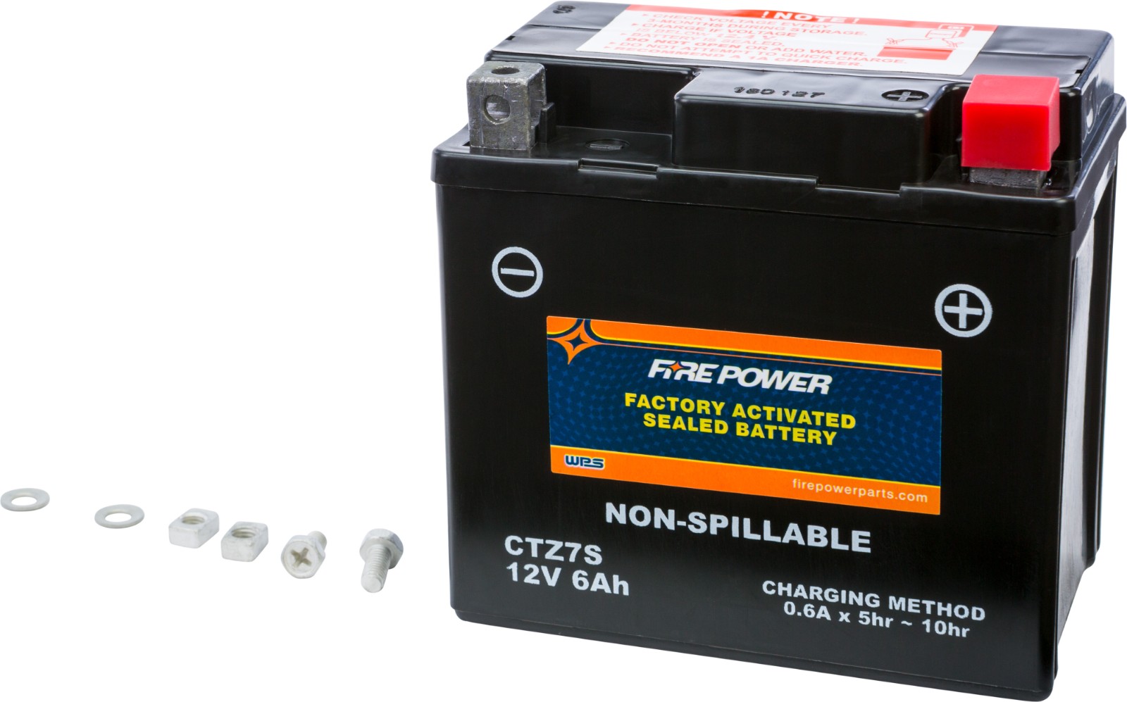 Fire Power CTZ7S Sealed Battery - Factory Activated - Yamaha/Honda/Kawasaki/BMW