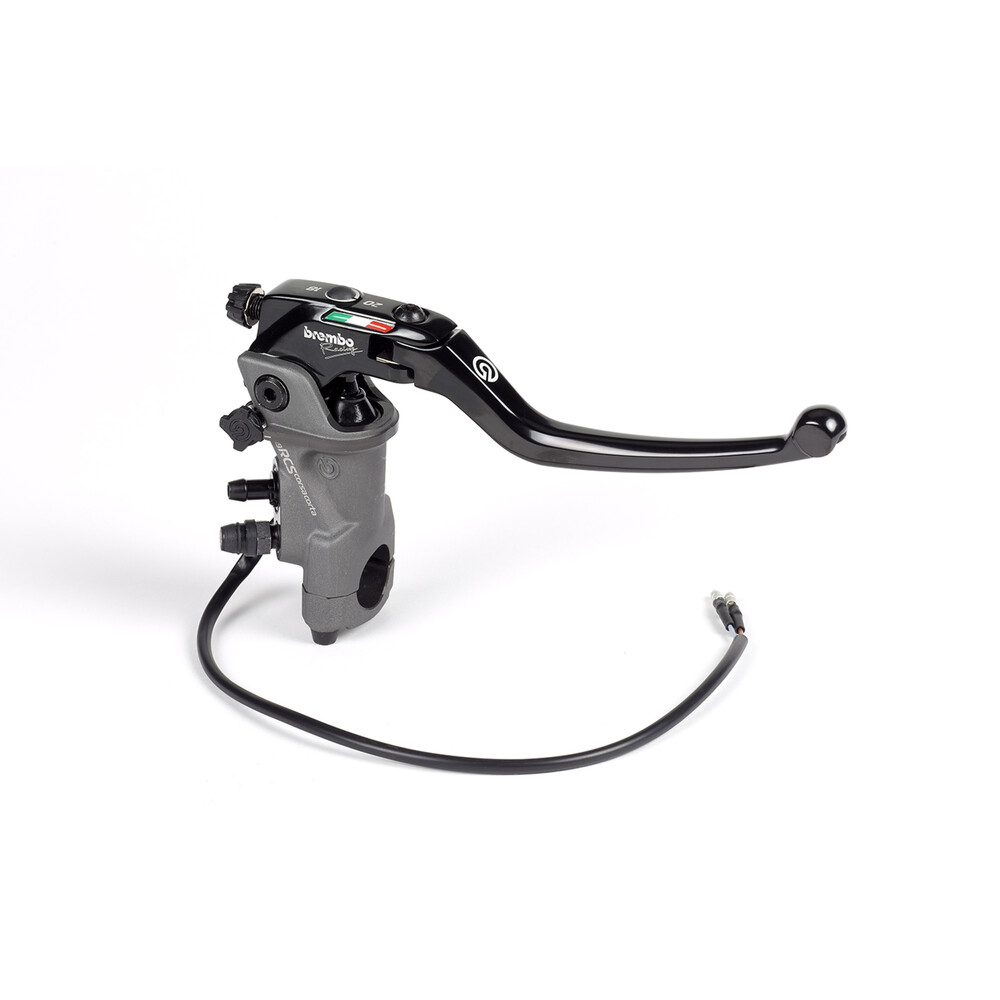 Brembo 19 RCS Corsa Corta Brake Master Cylinder w/ Folding Lever for 7/8" Bar