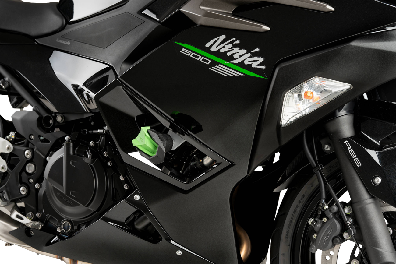 Puig R19 Frame Sliders - Black - Kawasaki Ninja 500 '24-26