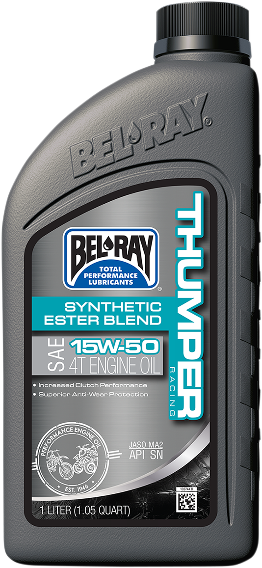 Bel-Ray Thumper Synthetic Blend 4T Oil 15W-50 - 1 Liter