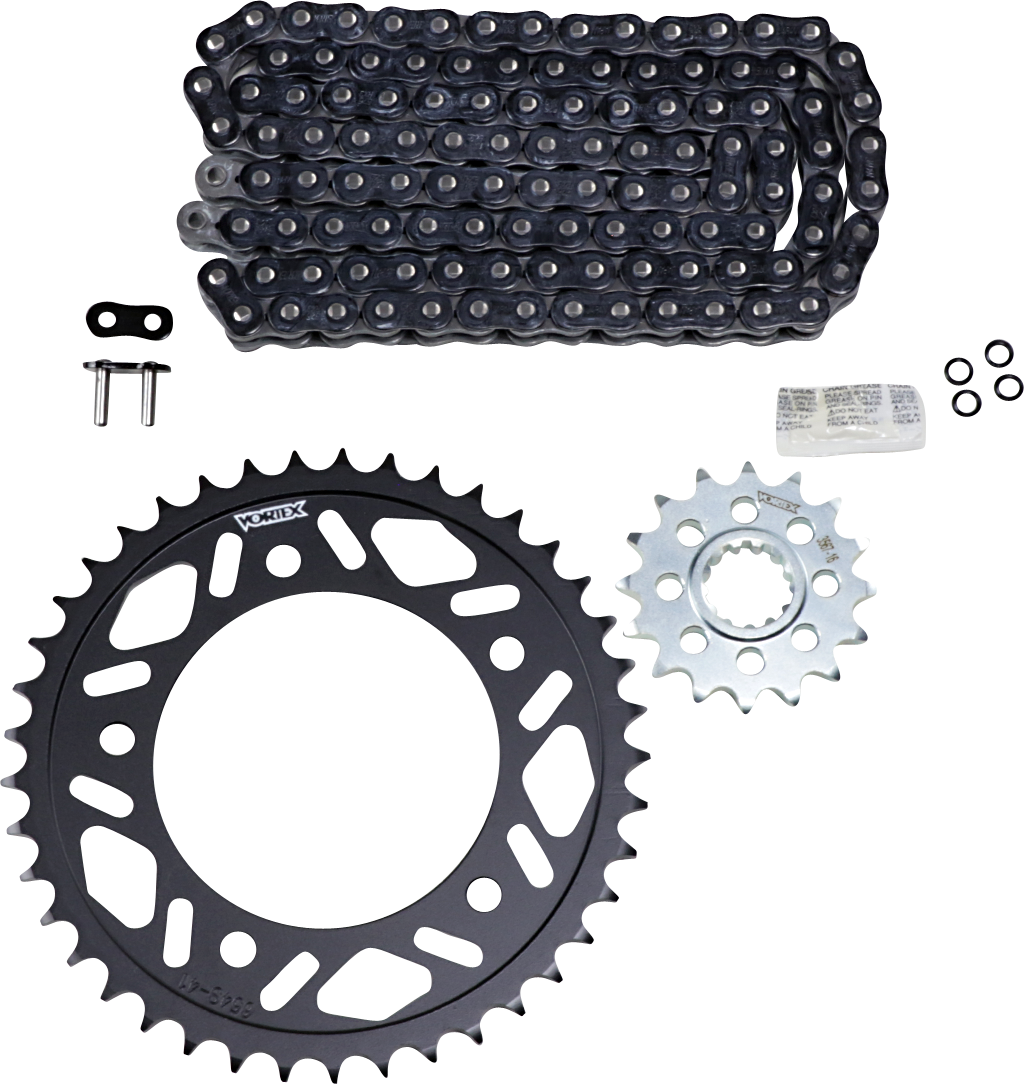 Vortex 525 RX3 Steel Chain and Sprocket Kit - Yamaha YZF-R1 / R1M '15-26