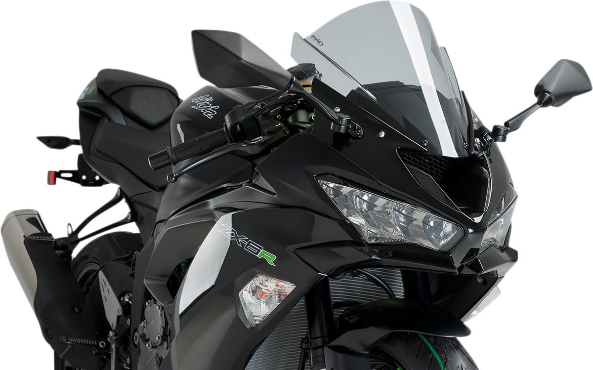 Puig Z-Racing LIGHT SMOKE Windscreen Kawasaki ZX-6R '09-Current
