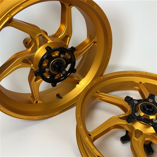 Apex-6 Forged Wheel Set - Satin Gold - Kawasaki ZX-10 / ZX-10R '16-25