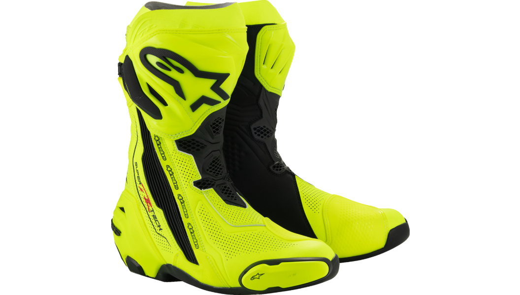 Alphinestars Supertech R Boots - Fluorescent Yellow/Black