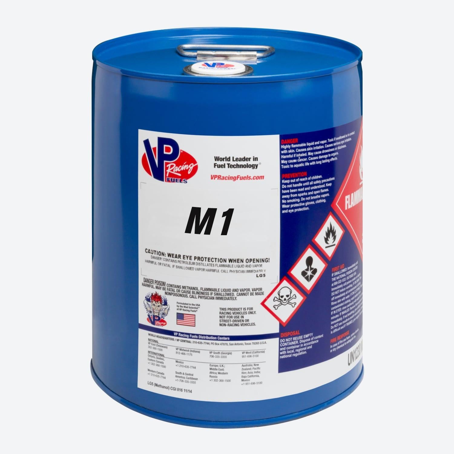 VP Racing M1 Methanol Race Fuel 5 Gal - Dallas Pickup Only