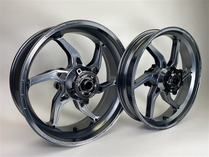 Core Moto Apex-6 Forged Wheel Set - Gloss Ti Gray - Yamaha R1 / R1S / R1M '15-'25