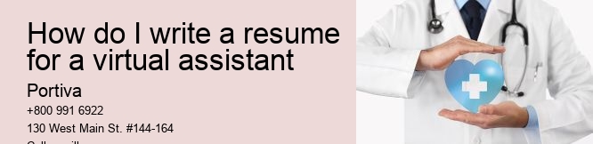 how do I write a resume for a virtual assistant