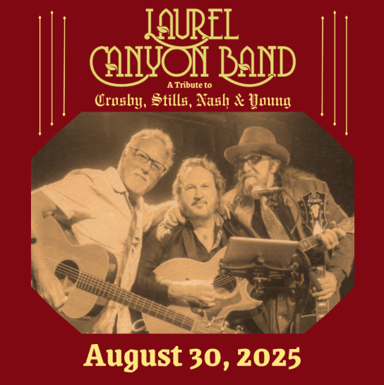 Three musicians perform together, playing guitars and singing into microphones in Williamson County, Tennessee.