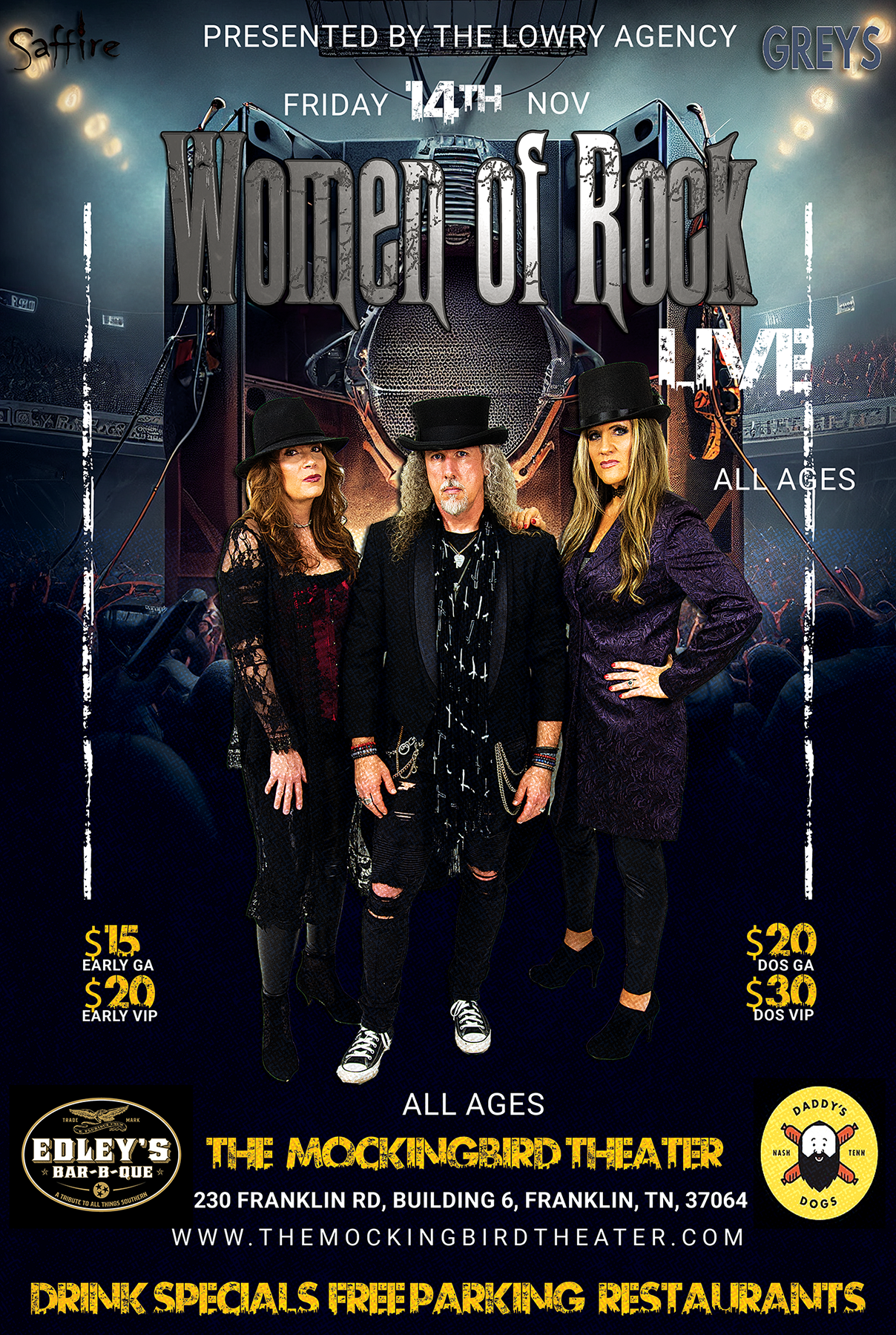Women of Rock LIVE at The Mockingbird Theater! | Visit Franklin