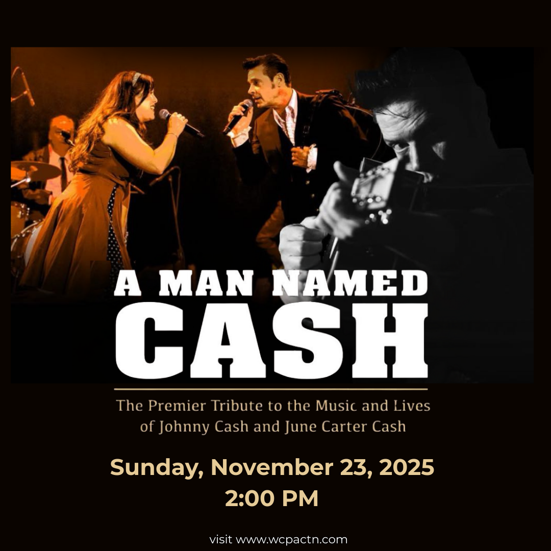 A MAN NAMED CASH A poster advertises a musical tribute to Johnny Cash and June Carter Cash in Williamson County, Tennessee.