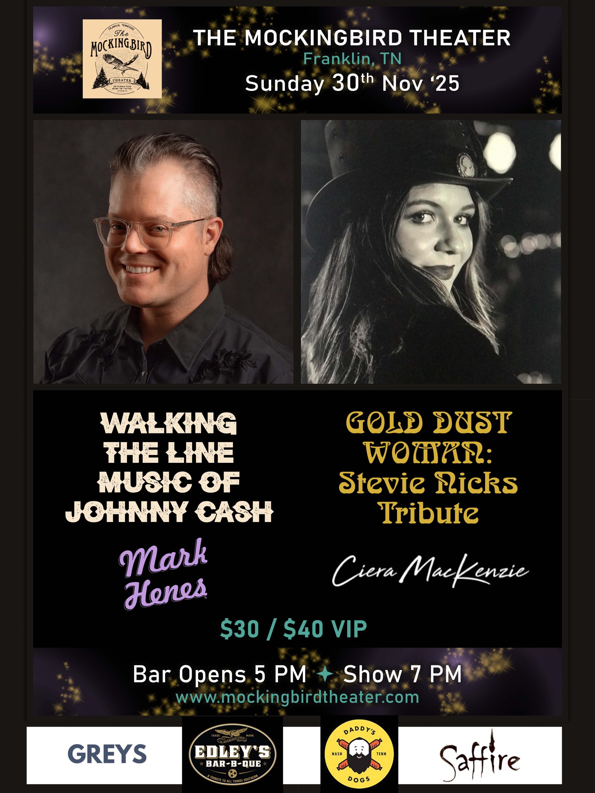 Walking The Line Music of Johnny Cash & Gold Dust Woman Stevie Nicks Tribute Walking The Line Music of Johnny Cash & Gold Dust Woman Stevie Nicks Tribute
