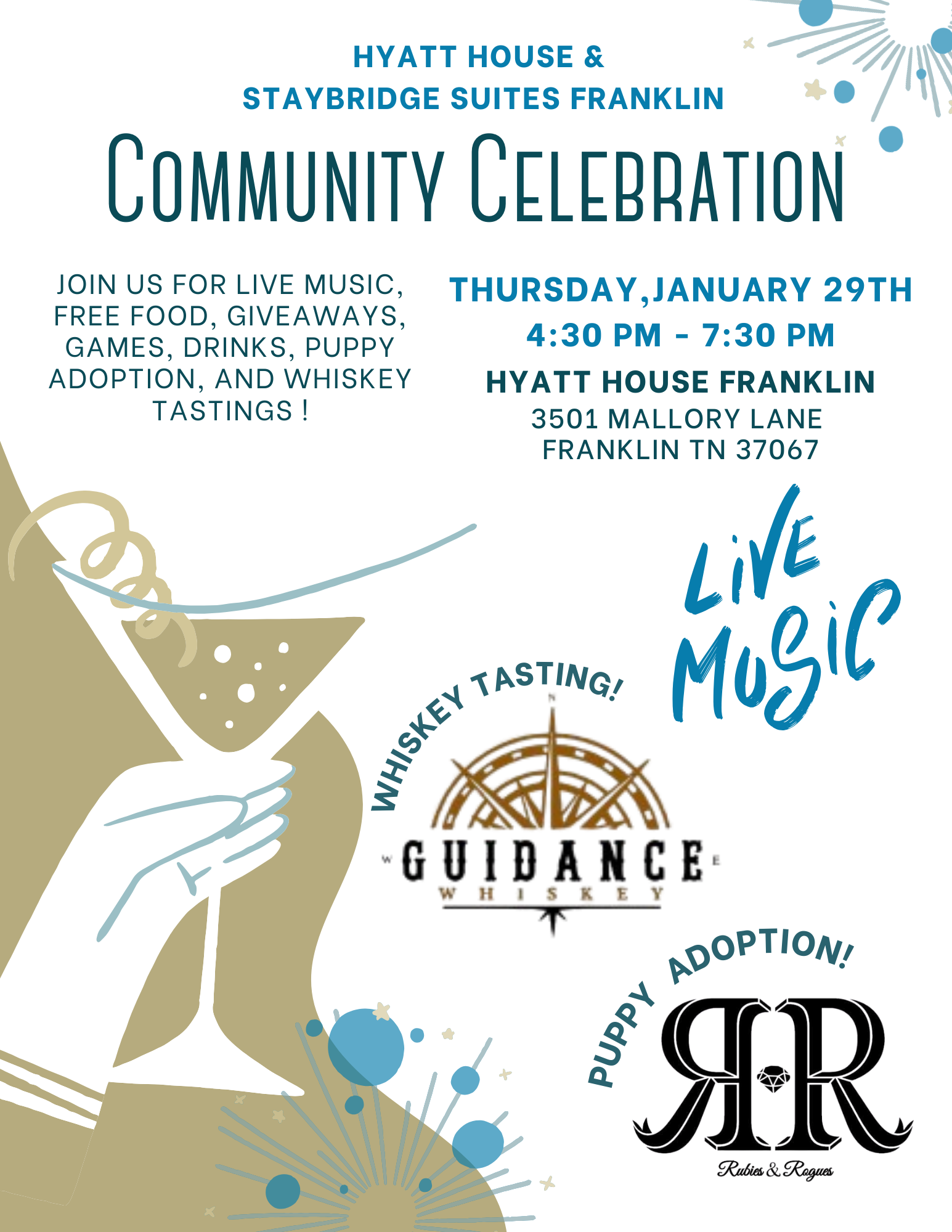 Staybridge Suites & Hyatt House Franklin Community Celebration