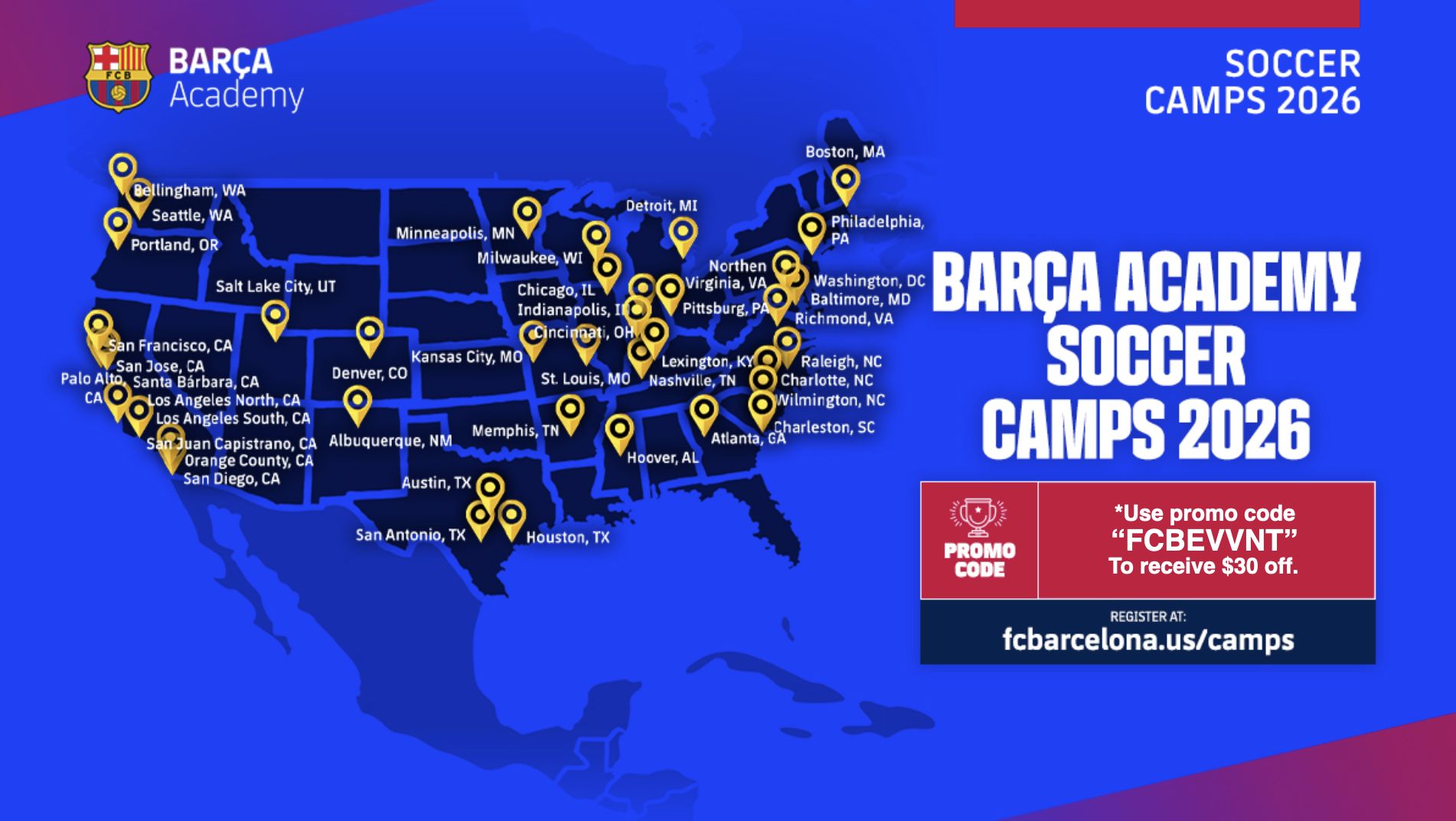 OFFICIAL FC BARCELONA SUMMER CAMP – NASHVILLE, TN – USA