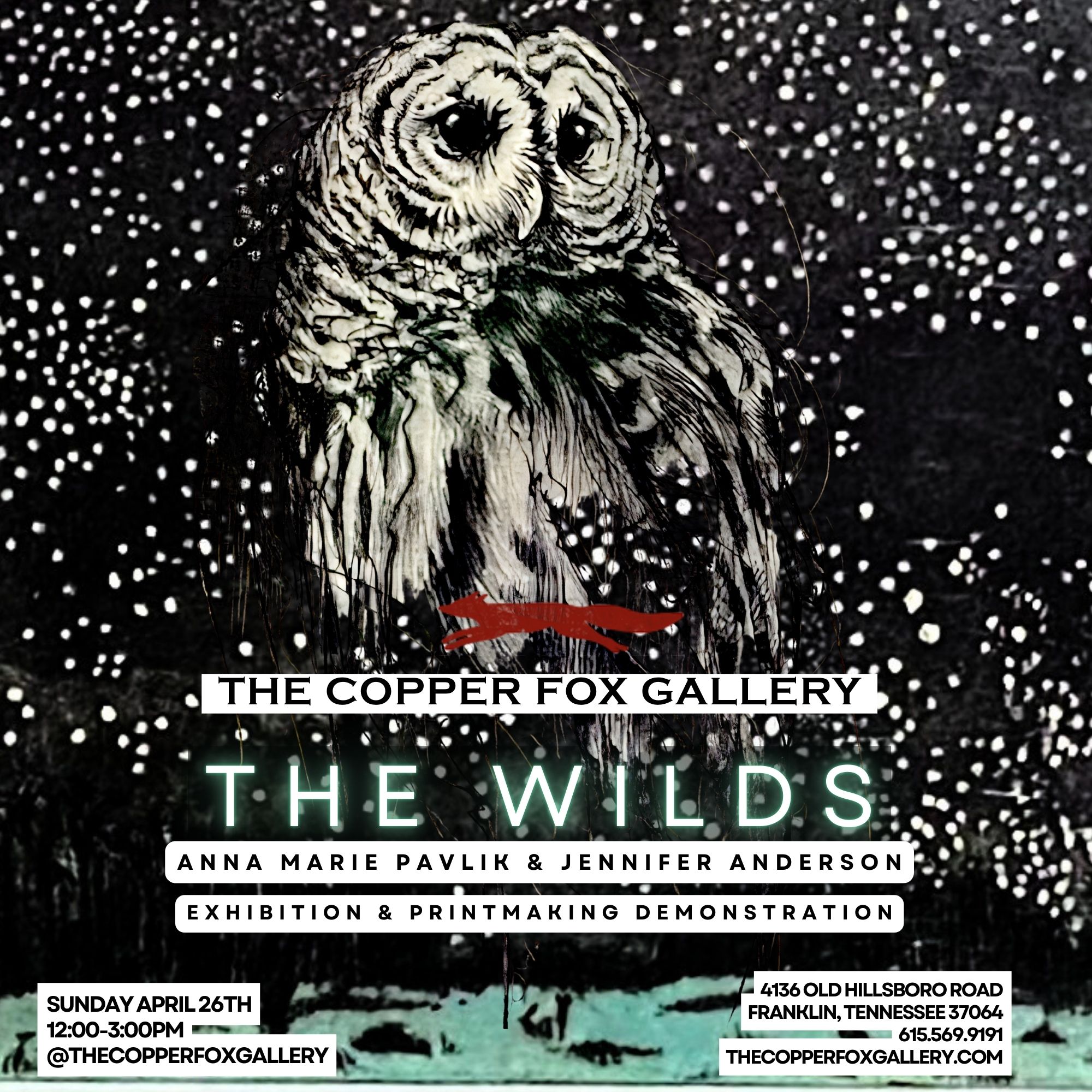 The Wilds: Printmaking demonstration and exhibition with Jennifer Anderson and Anna Marie Pavlik