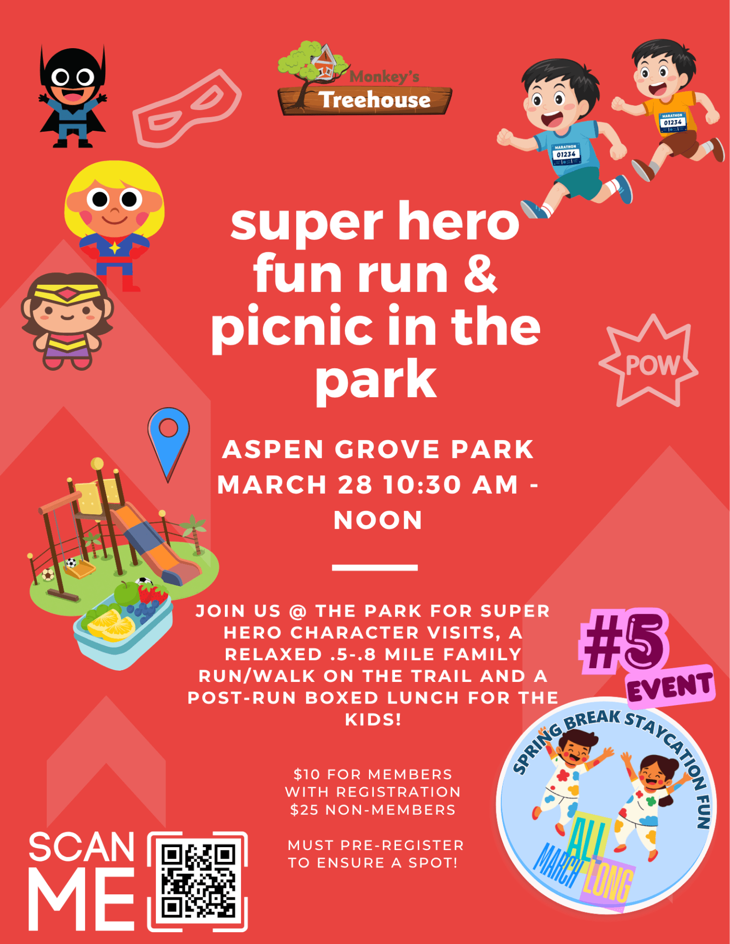 Super Hero Fun Run & Picnic in the Park