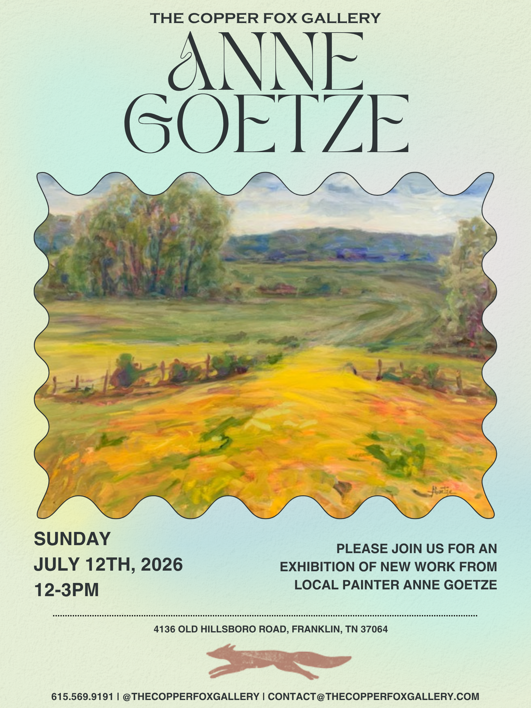 The Land of Leiper's Fork: Anne Goetze Painting Exhibition The Land of Leiper’s Fork: Anne Goetze Painting Exhibition