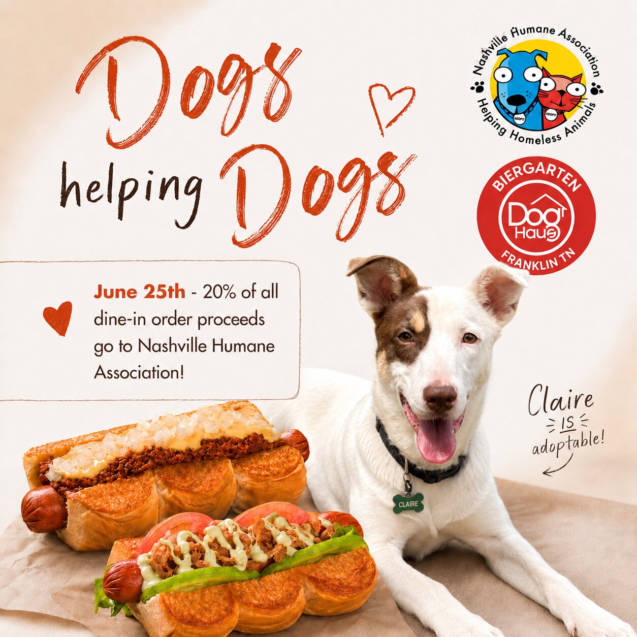 Dog Haus Franklin x Nashville Humane Association