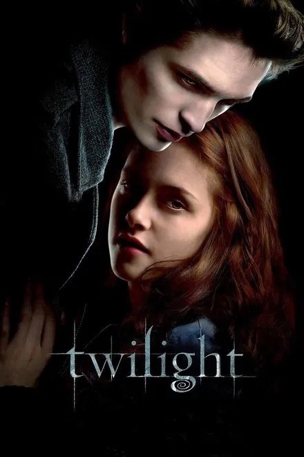 A close-up movie poster of Edward and Bella from the film Twilight in Williamson County, Tennessee.