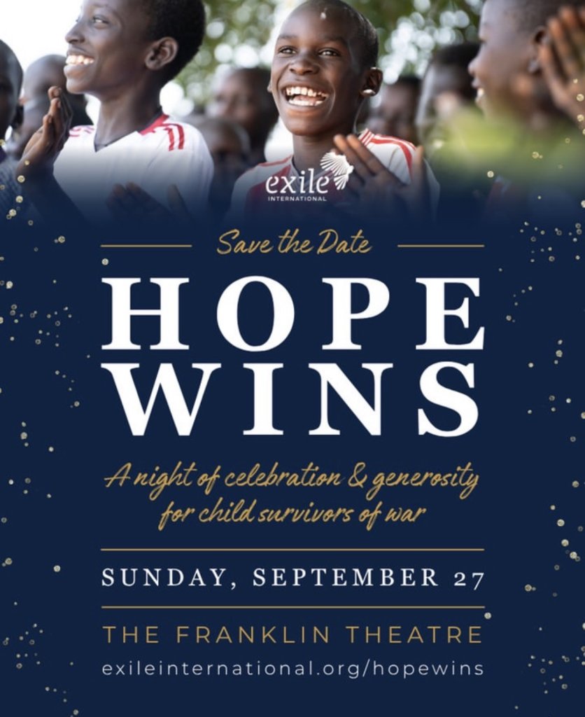 Hope Wins A promotional poster for a charity event featuring smiling children and event details in Williamson County, Tennessee.