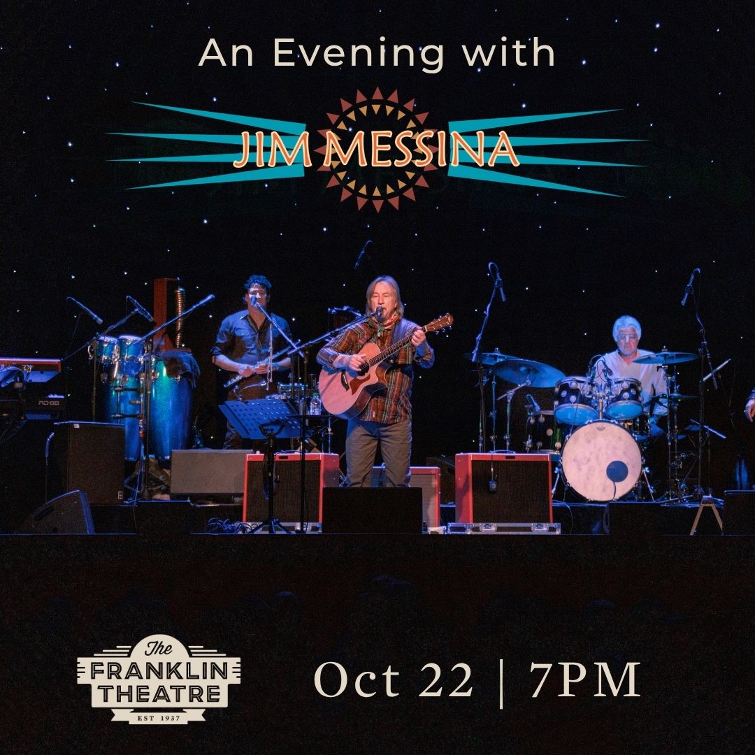 Jim Messina performing live on stage with his band at The Franklin Theatre in Williamson County, Tennessee.