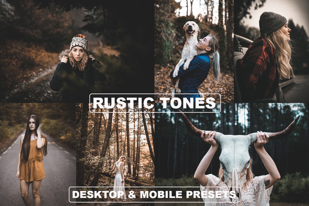Rustic Tones for Desktop and Mobile Lightroom Presets
