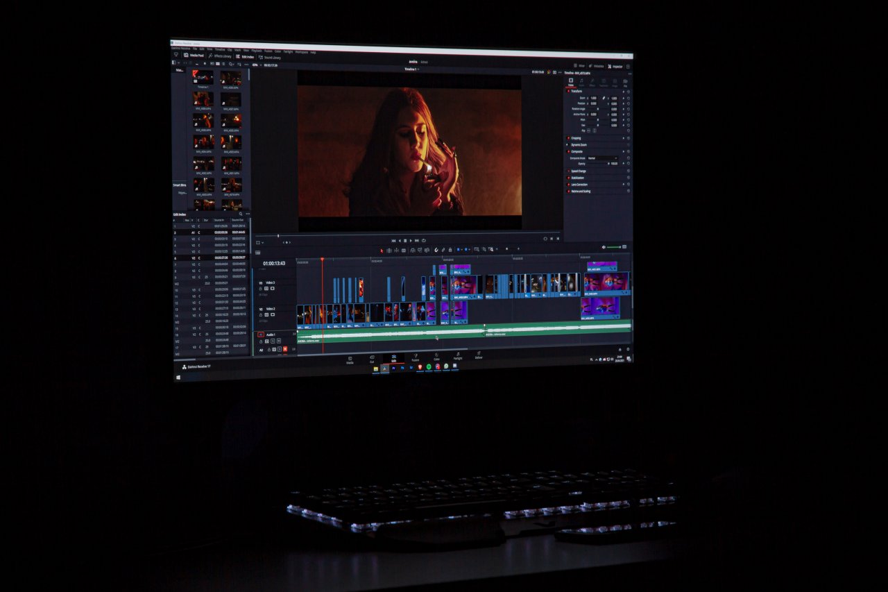 Color correction: Adjusting the overall color balance and exposure of a shot