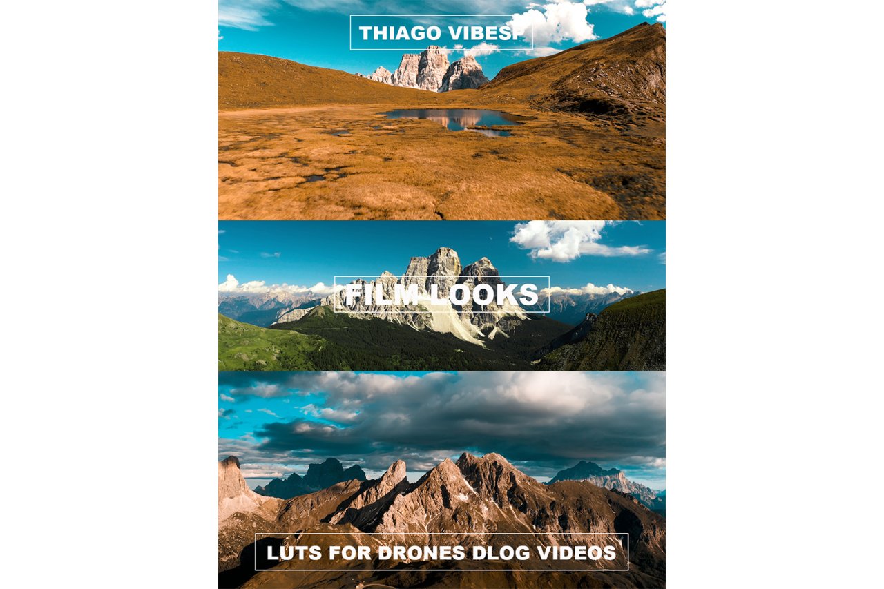 Cinematic Film Tones Drone LUTs – Dji Drones Dlog Videos v230523