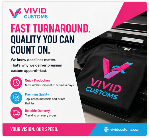 Fast Turnaround Custom Apparel Without Compromising Quality