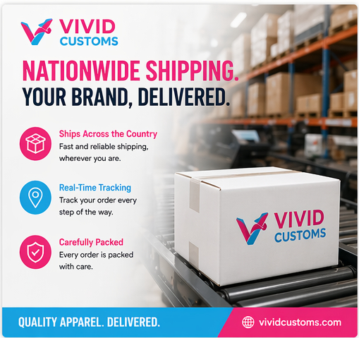 Nationwide Shipping Expands Access to Custom Apparel Services