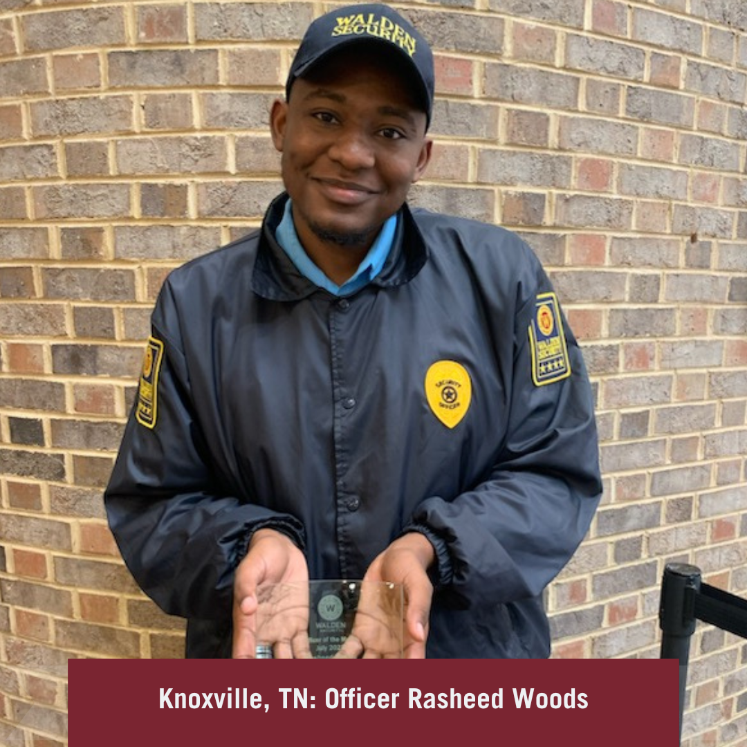 Walden Security Walden Security Honors Officer of the Month for July 2023