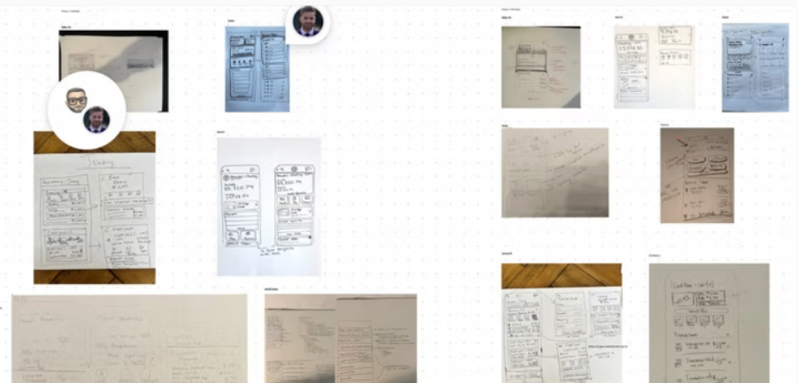 Early wireframe explorations
