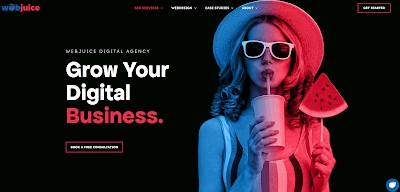 How can businesses contact Webjuice for SEO services?